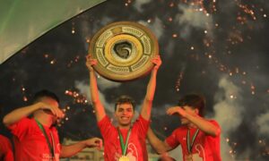 تتويج نادي أهلي حلب بلقب الدوري السوري الممتاز لموسم 2025-2026 - 3 تموز 2026 (نادي الاتحاد الحلبي/ فيسبوك)