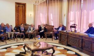 اجتماع لما يسمى "مجلس إدارة جبل باشان" السويداء - 20 تشرين الأول 2026 (المكتب الإعلامي لـ"باشان"/فيسبوك)