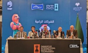 المؤتمر الصحفي الخاص ببطولة دمشق الدولية لكرة السلة- 5 تشرين الأول 2026 (أحمد المسلماني/ عنب بلدي)