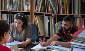 أثناء رقمنة السجلات في المصالح العقارية بحمص _ 22 أيلول 2026 (سانا)