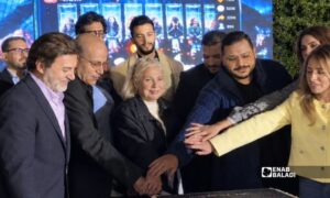 من حفل إطلاق مسلسل "ملف 711" بحضور نجوم الفن السوري في دمشق ـ 18 تشرين الأول 2026 (عنب بلدي/أمير حقوق)
