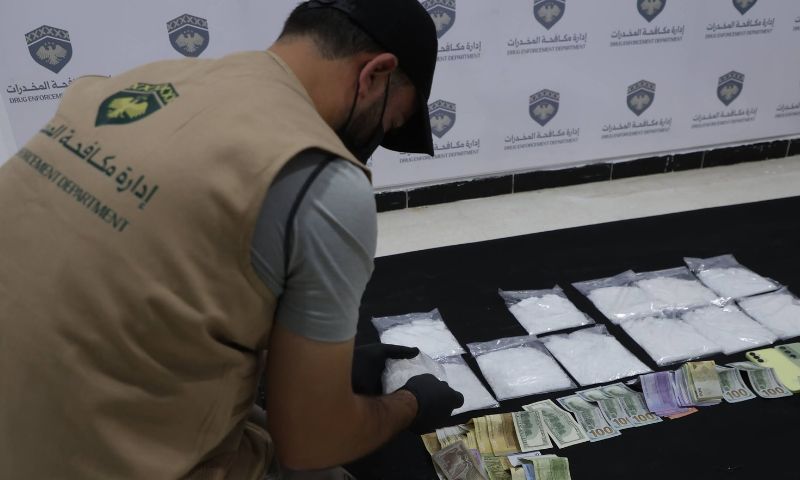 إدارة مكافحة المخدرات السورية تعلن إحباط شبكة تهريب مخدرات على الحدود مع العراق - 10 تشرين الأول 2026 (إدارة مكافحة المخدارت/ فيسبوك)