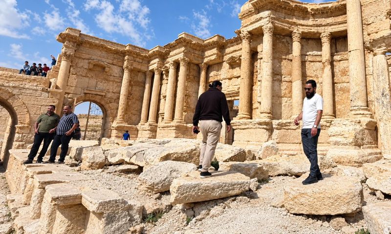توافد سياح إلى معالم مدينة تدمر الأثرية - 13 تشرين الأول 2026 (وزارة السياحة)