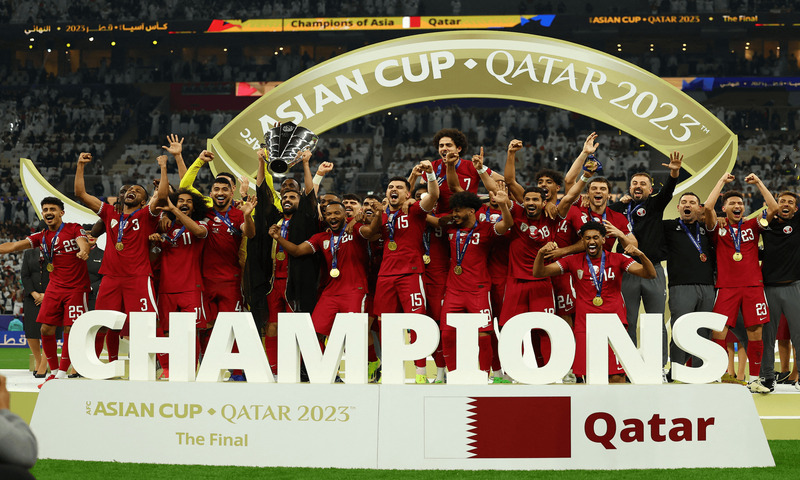 تتويج المنتخب القطري في كأس آسيا 2023- 10 شباط 2024 (bein sports)