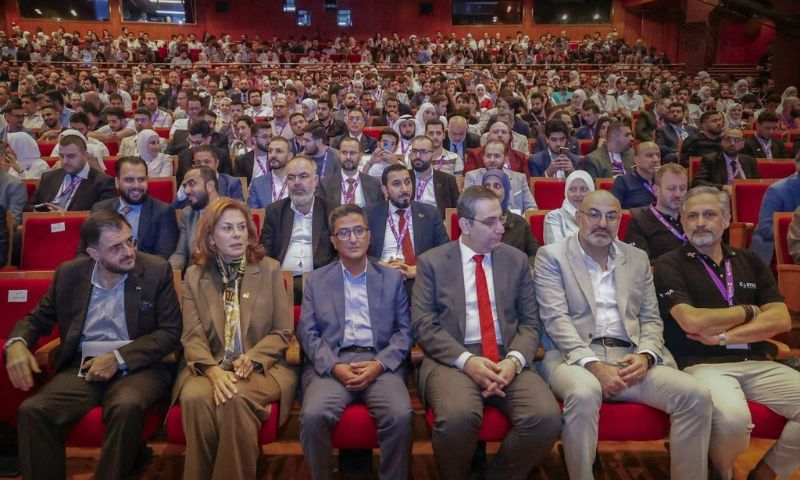 حضور رسمي خلال مؤتمر SYNC26 في العاصمة السورية دمشق- 9 تشرين الأول 2026 (سانا)