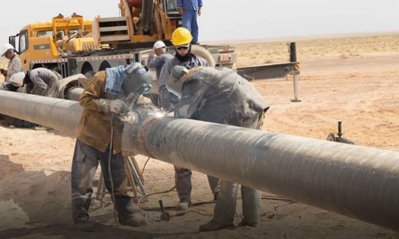 صيانة خط غاز الجبسة بريف الحسكة المتضرر بعمل تخريبي سابق – 20 آب 2026 (الطاقة السورية)