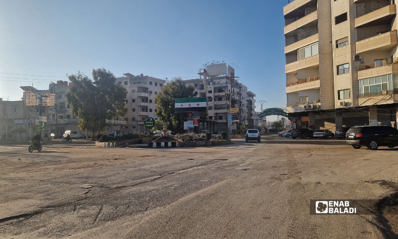 داريا - مدخل الدوار 7-1-2026 (عنب بلدي- بلال رمضان)