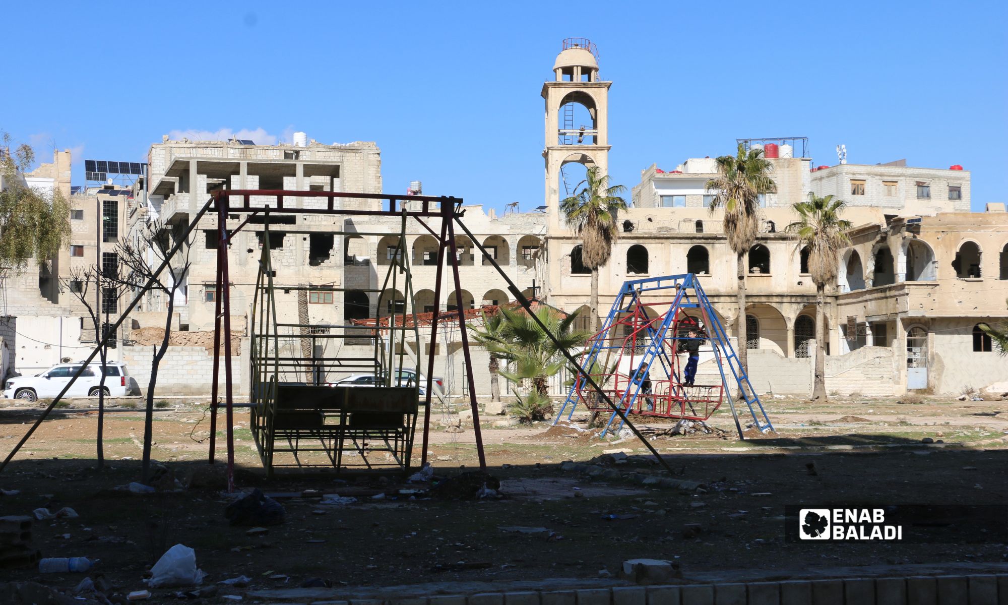 صور من داريا.. شارع الثورة 28 داريا - شارع الثورة - 19 كانون الثاني 2026 (عنب بلدي)