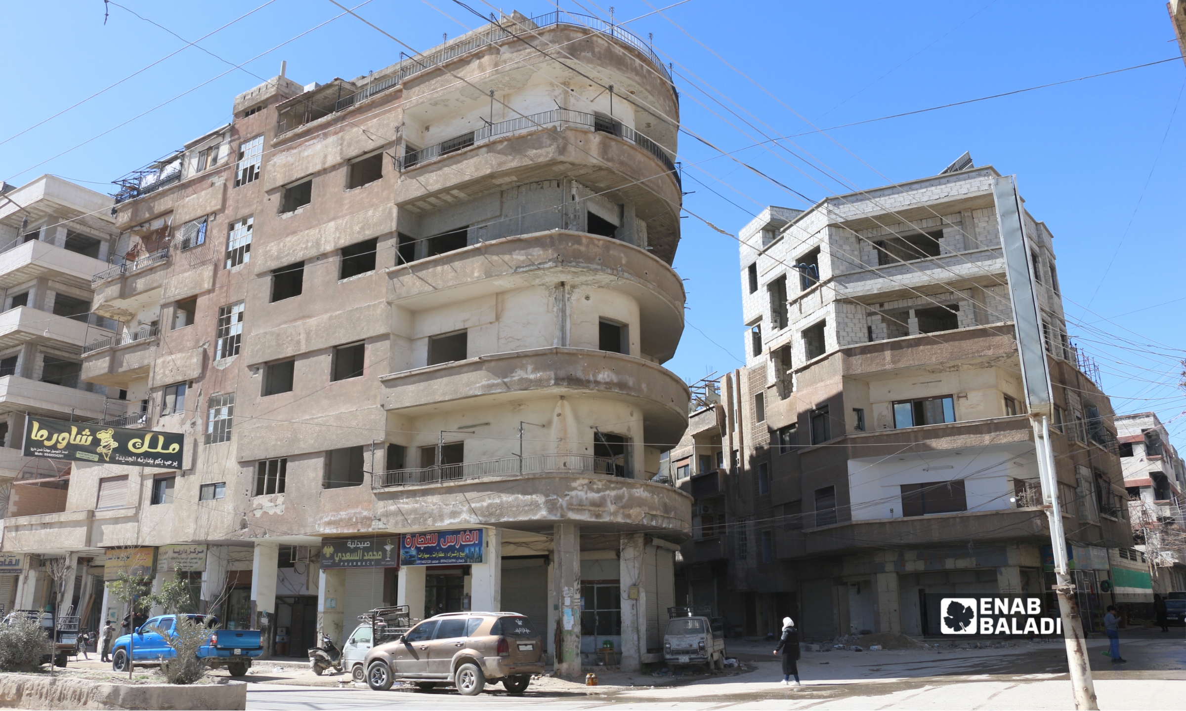 حارة النكاشات في مدخل مدينة داريا - 20 شباط 2026 (عنب بلدي - سعيد خشفة)