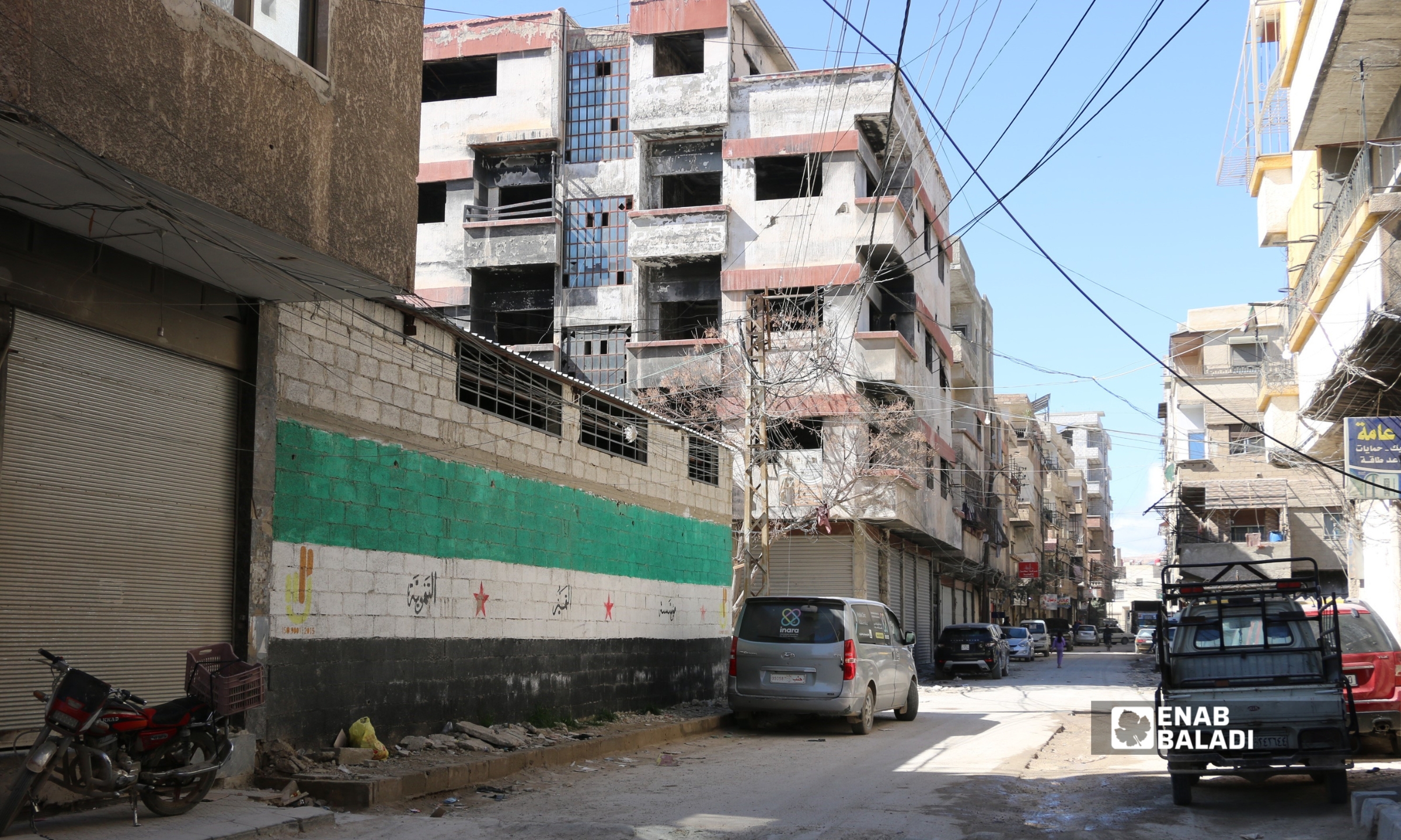 حارة النكاشات في مدخل مدينة داريا - 20 شباط 2026 (عنب بلدي - سعيد خشفة)
