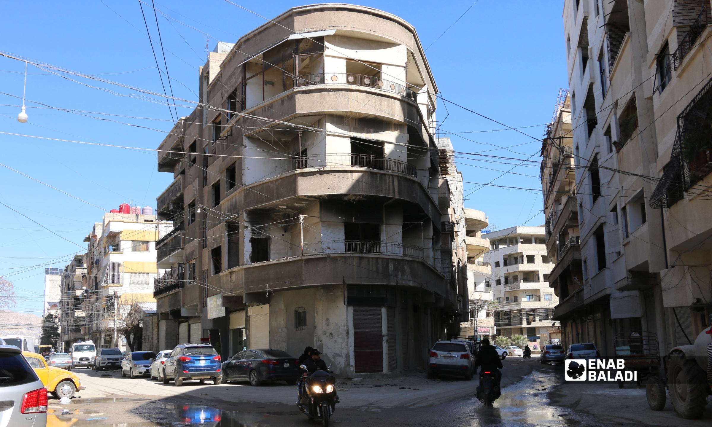حارة النكاشات في مدخل مدينة داريا - 20 شباط 2026 (عنب بلدي - سعيد خشفة)