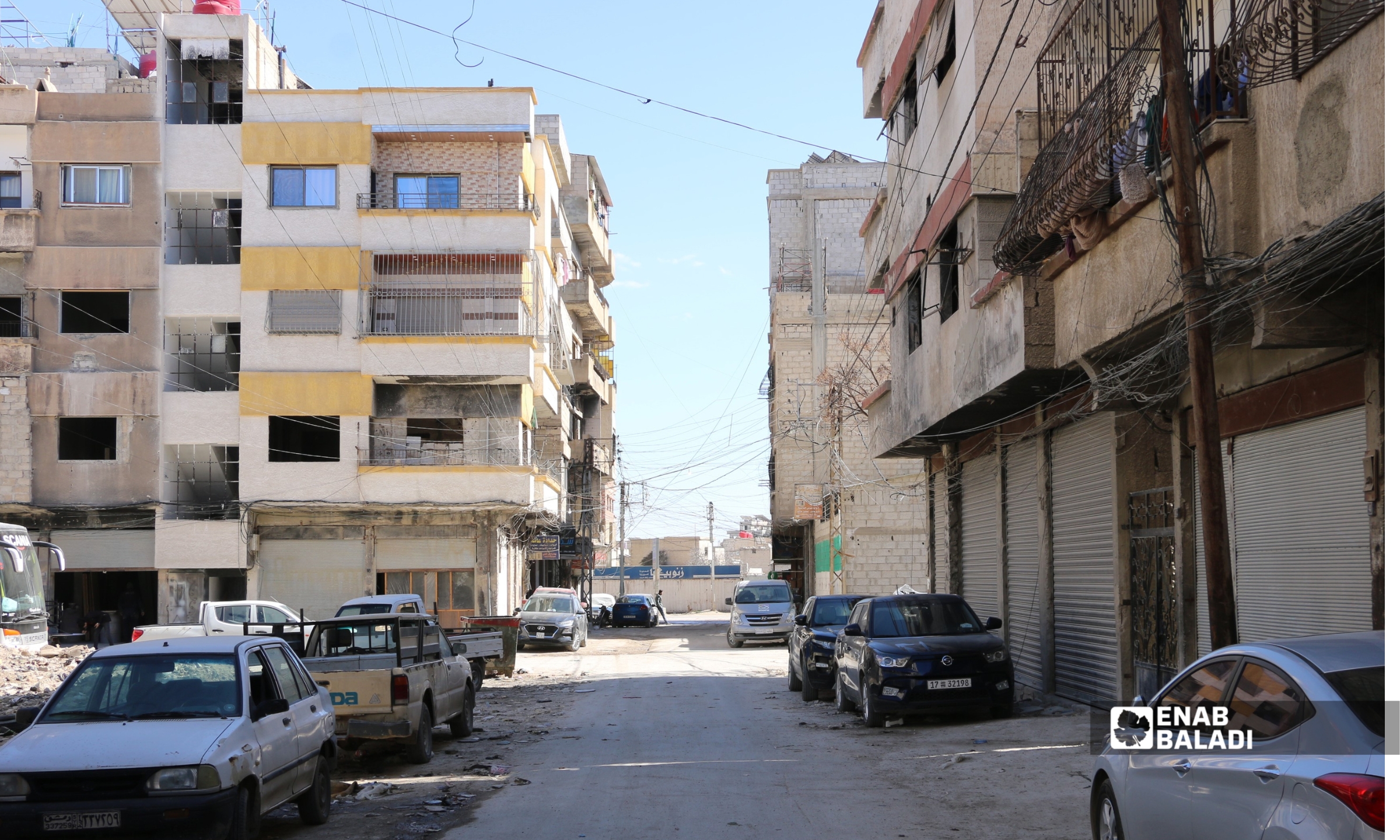 حارة النكاشات في مدخل مدينة داريا - 20 شباط 2026 (عنب بلدي - سعيد خشفة)