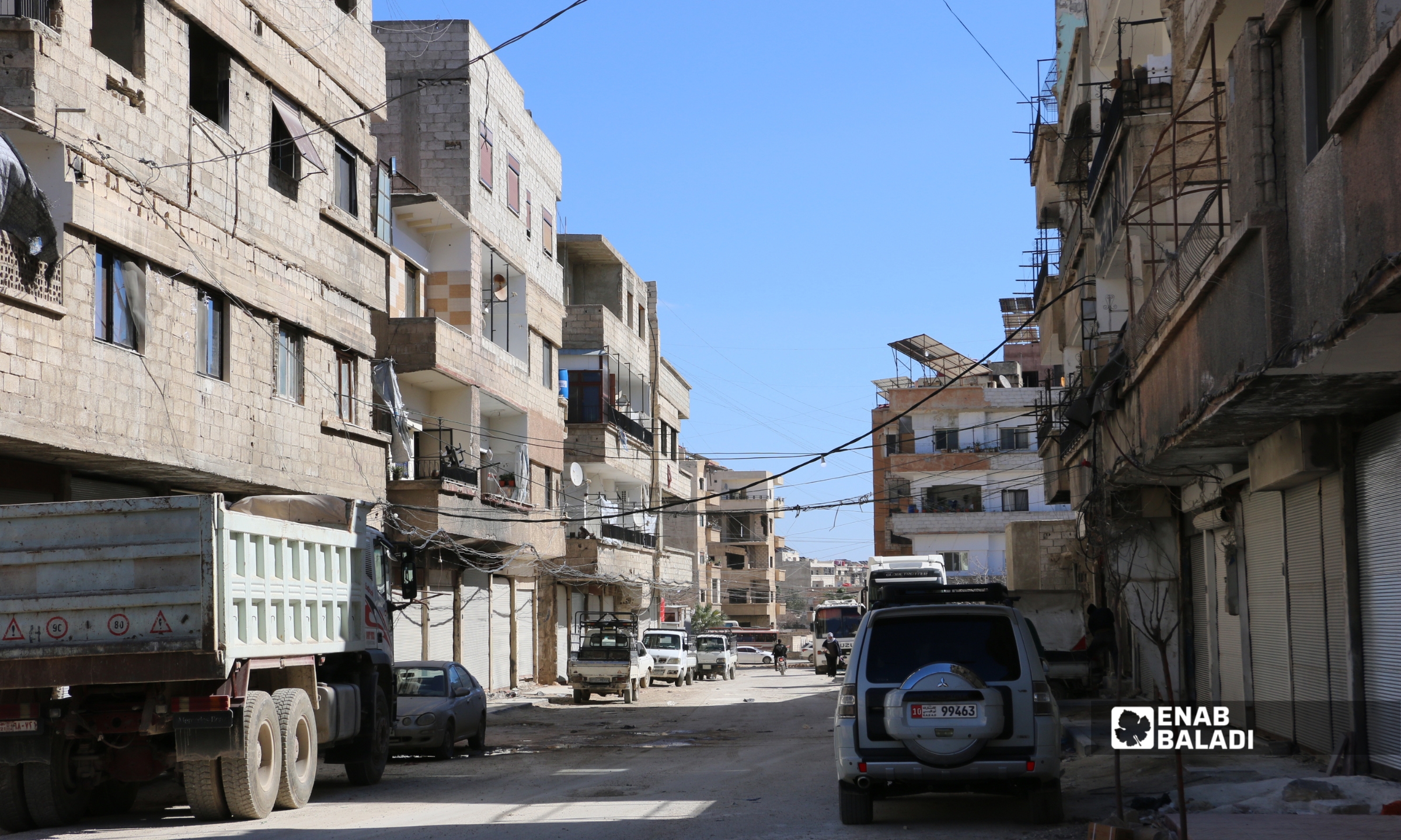 حارة النكاشات في مدخل مدينة داريا - 20 شباط 2026 (عنب بلدي - سعيد خشفة)