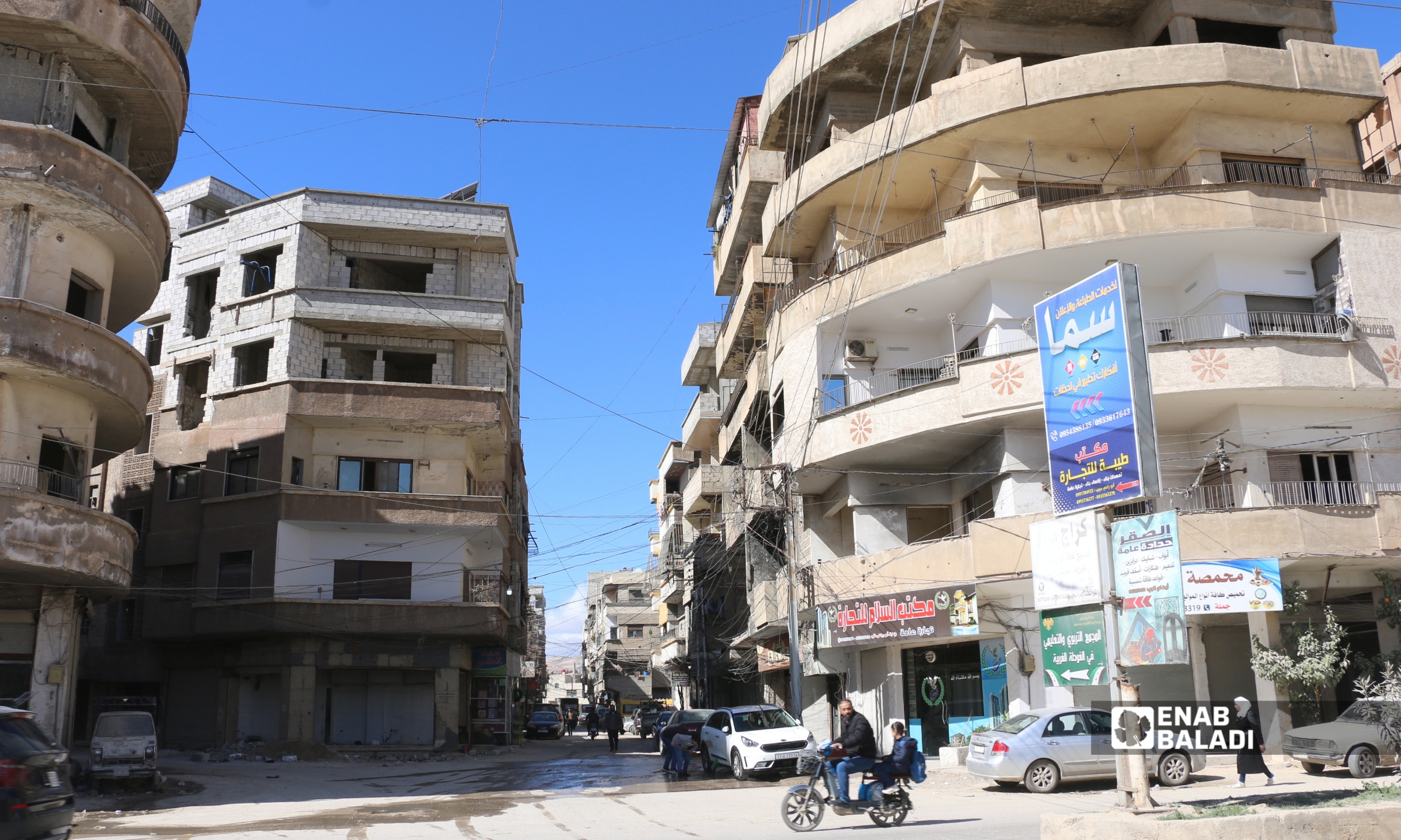 حارة النكاشات في مدخل مدينة داريا - 20 شباط 2026 (عنب بلدي - سعيد خشفة)