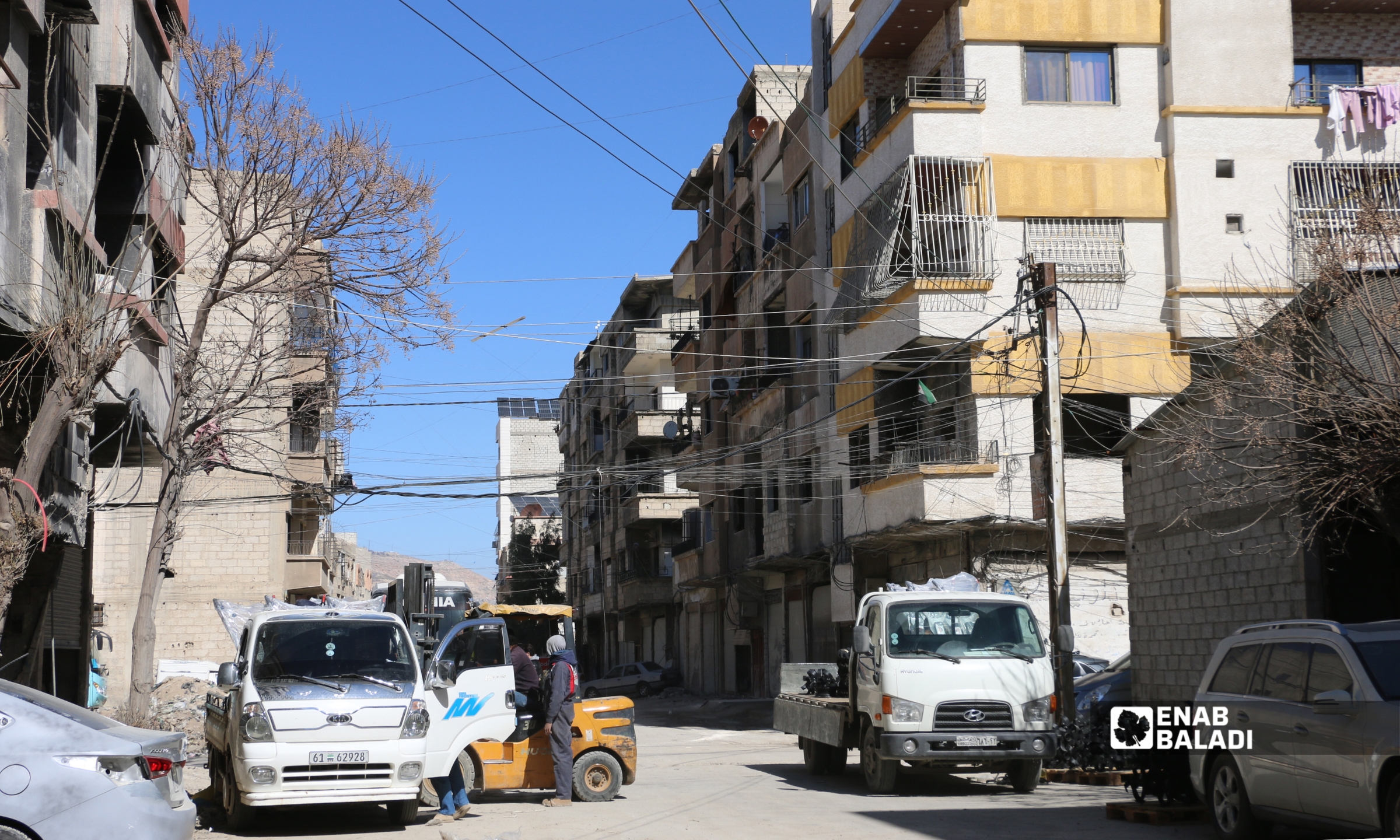 حارة النكاشات في مدخل مدينة داريا - 20 شباط 2026 (عنب بلدي - سعيد خشفة)