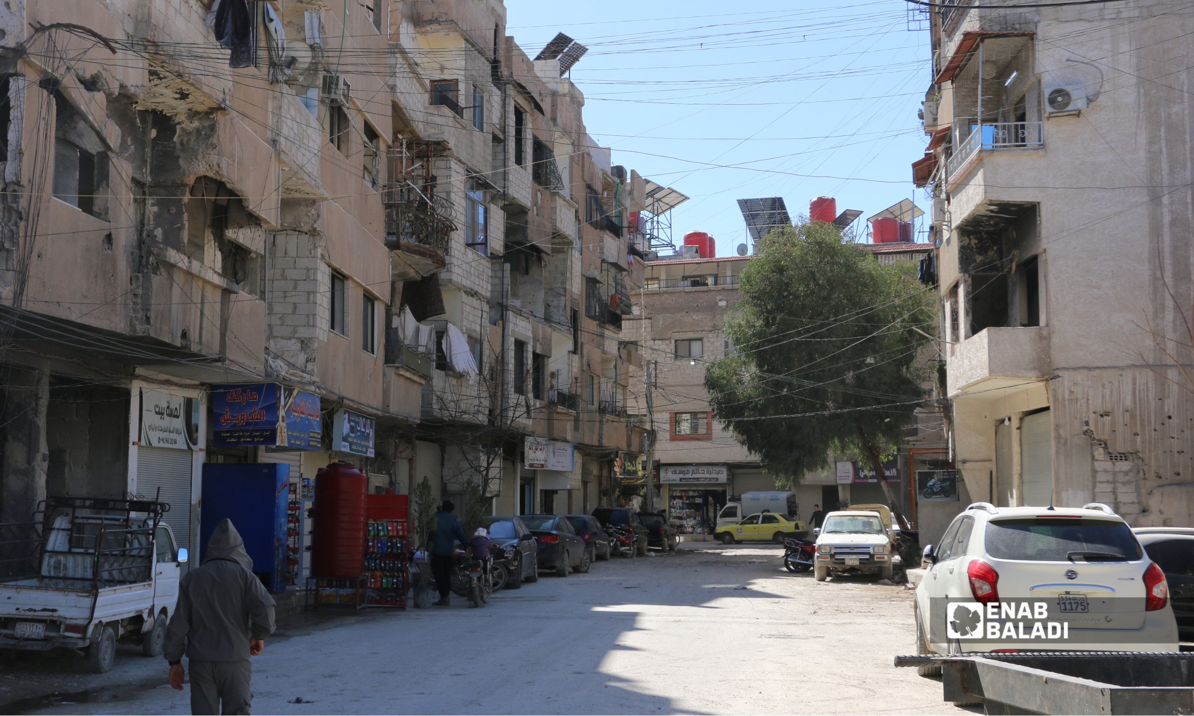 حارة النكاشات في مدخل مدينة داريا - 20 شباط 2026 (عنب بلدي - سعيد خشفة)