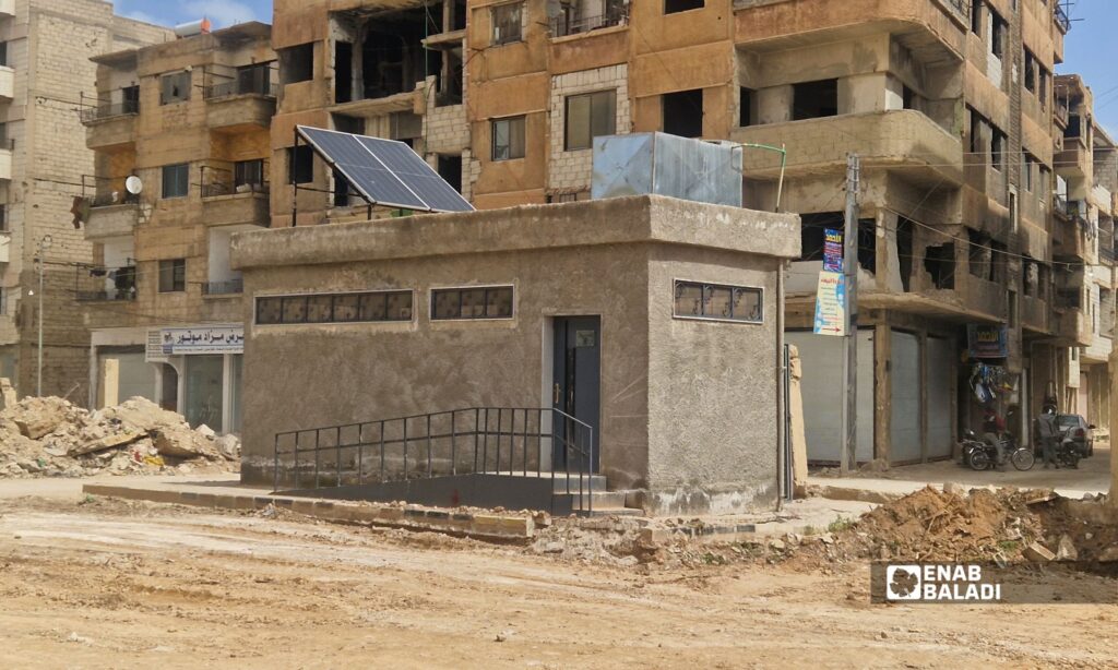 الحديقة العامة في داريا خلال بدء أعمال المرحلة الجديدة من إعادة التأهيل