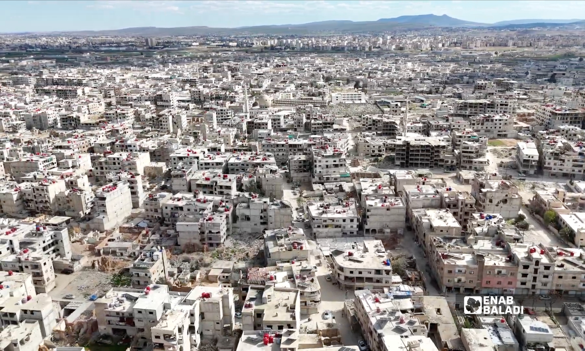 لقطة جوية من مدينة داريا - آذار 2026 (عنب بلدي)