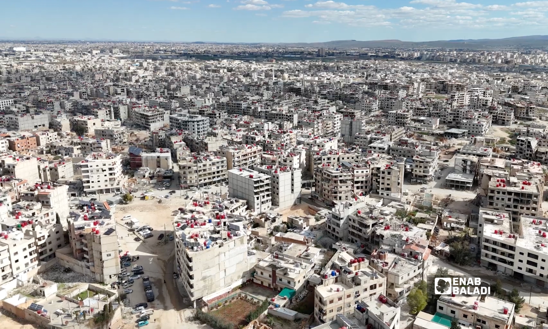 لقطة جوية من مدينة داريا - آذار 2026 (عنب بلدي)
