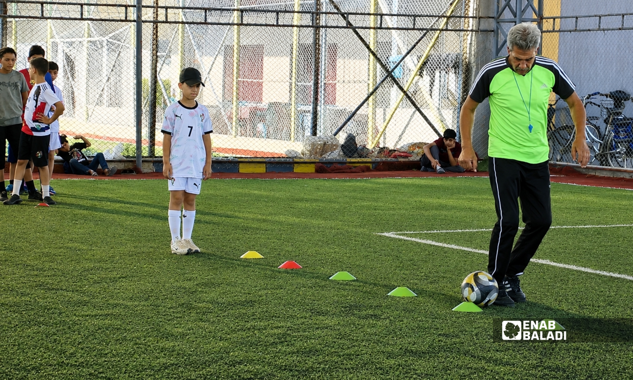 من تدريبات أكاديمية نادي داريا - 5 تموز 2026 (عنب بلدي)