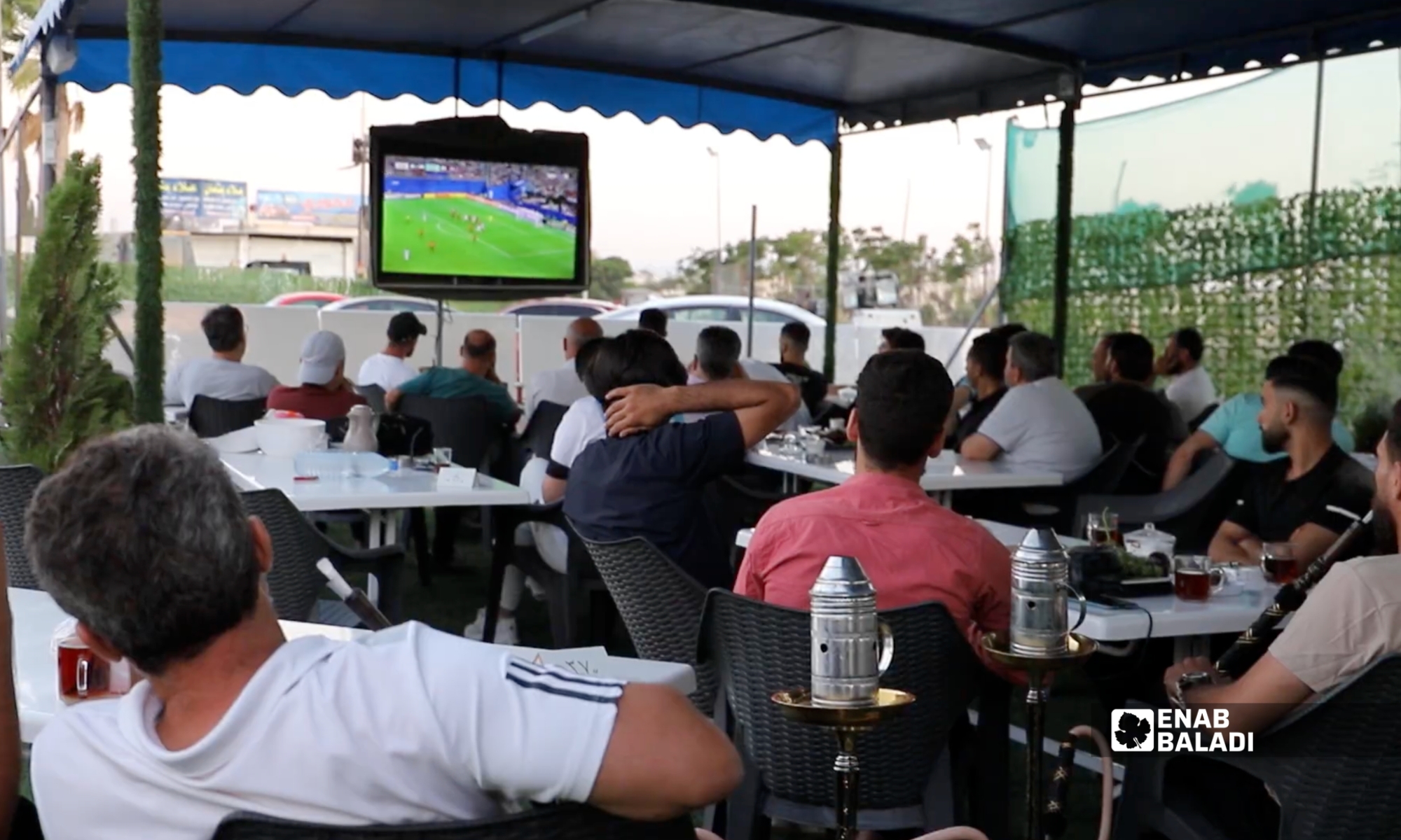 أجواء مباراة مصر والأرجنتين في داريا - 7 تموز 2026 (عنب بلدي)