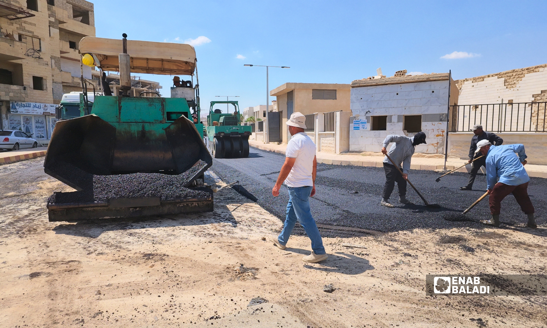 قسم الإسعاف المُعاد تأهيله وأعمال تزفيت الطريق المحيط بمشفى داريا الوطني