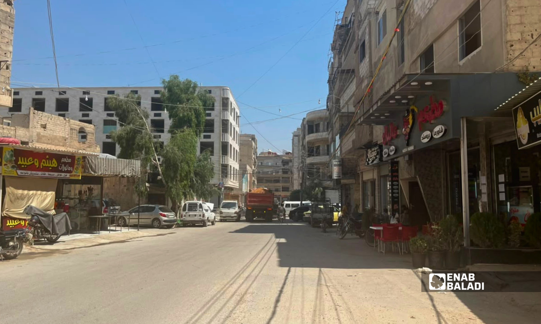 أحد شوارع ساحة شريدي في مدينة داريا