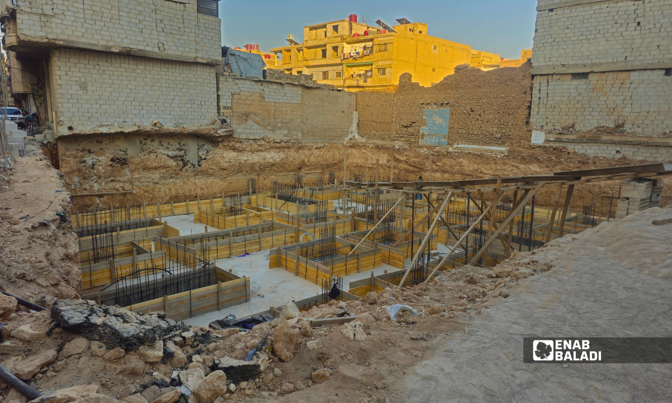 حركة البناء في مدينة داريا 