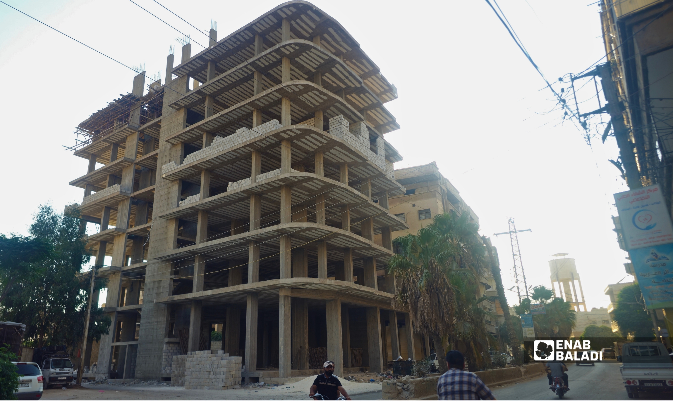 حركة البناء في مدينة داريا 