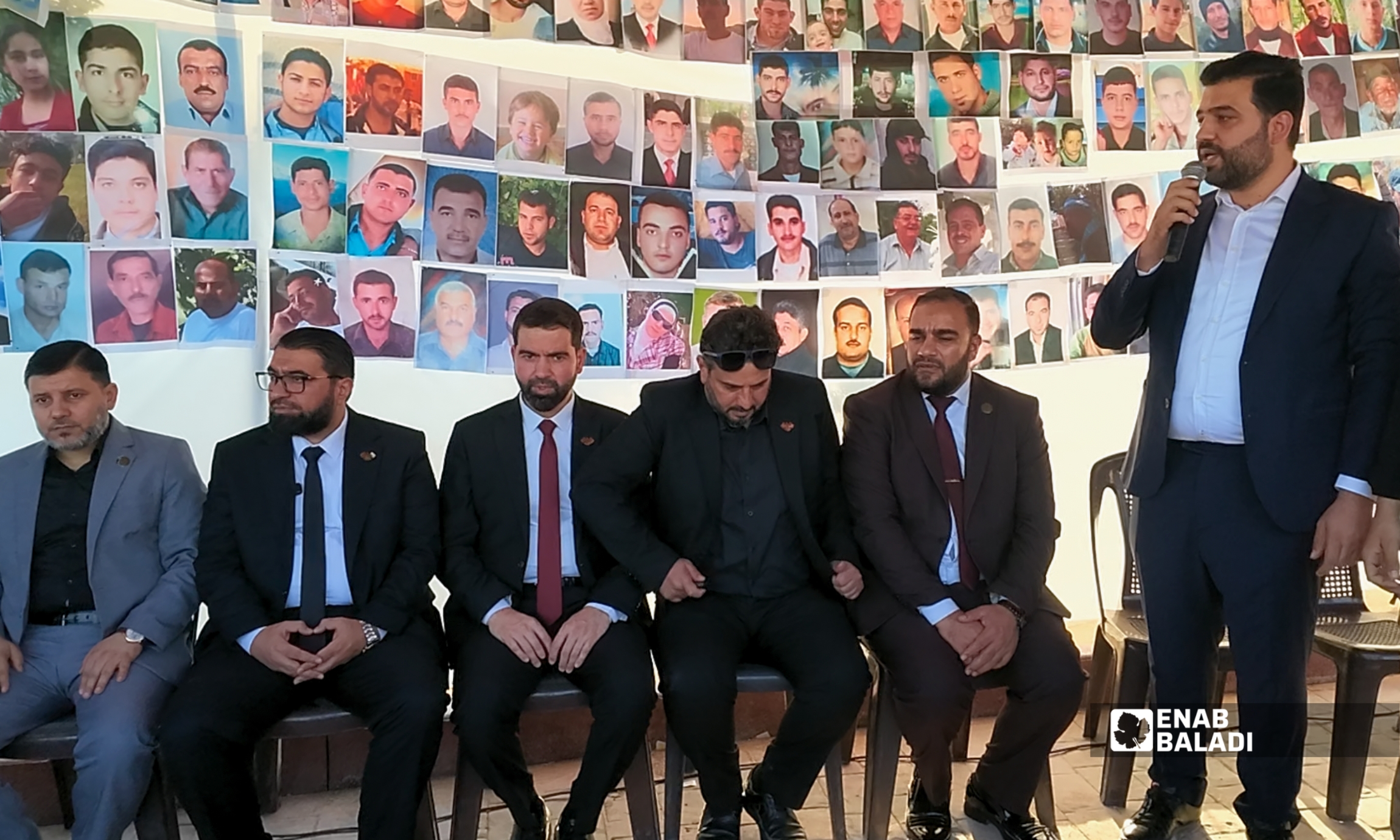 جانب من فعالية حول العدالة الانتقالية في الذكرى الرابعة عشرة لمجزرة داريا الكبرى