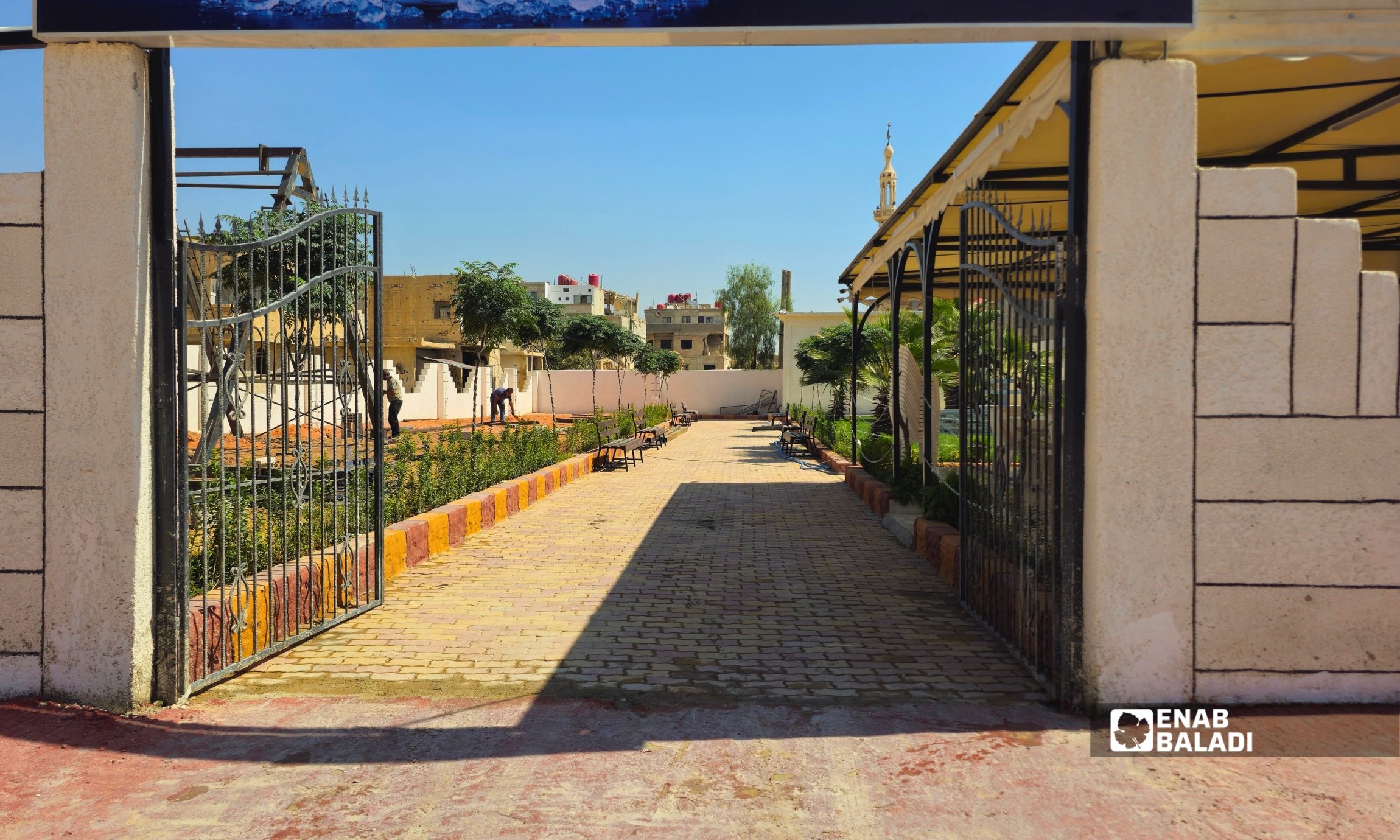 حديقة حارة المسيحية بداريا بعد أعمال تأهيلها
