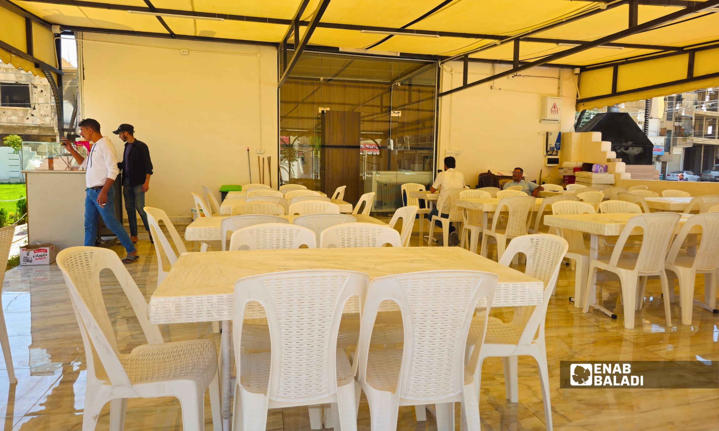 حديقة حارة المسيحية بداريا بعد أعمال تأهيلها 