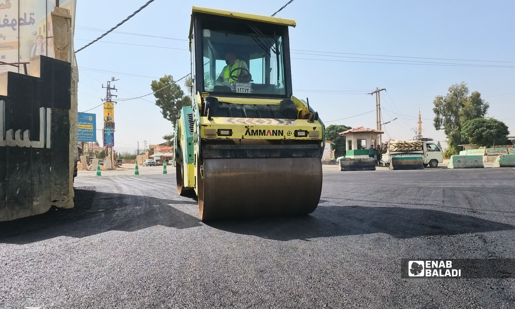 تزفيت طريق الفصول الأربعة في داريا.. ترحيب من الأهالي ومخاوف من السرعة