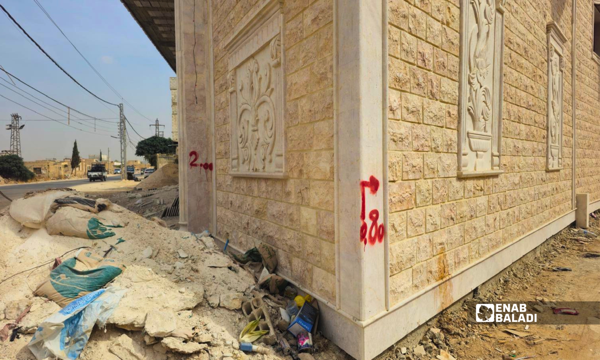 إزالة مخالفات لتوسعة طريق الدحاديل في داريا 