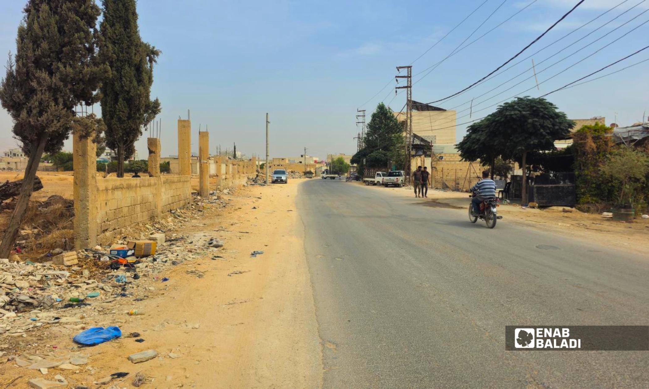إزالة مخالفات لتوسعة طريق الدحاديل في داريا 
