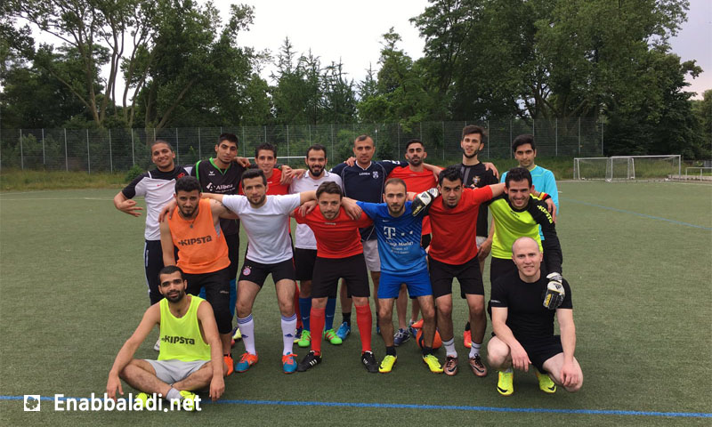 (Qasioun Club training in the German city of Esben – Friday, June 24th – Enab Baladi)