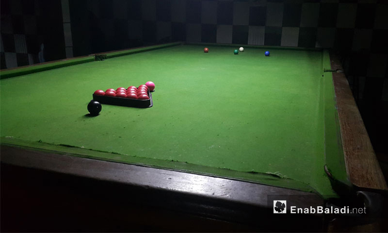 A billiard venue in Idlib city, 30 December 2016 (Enab Baladi)