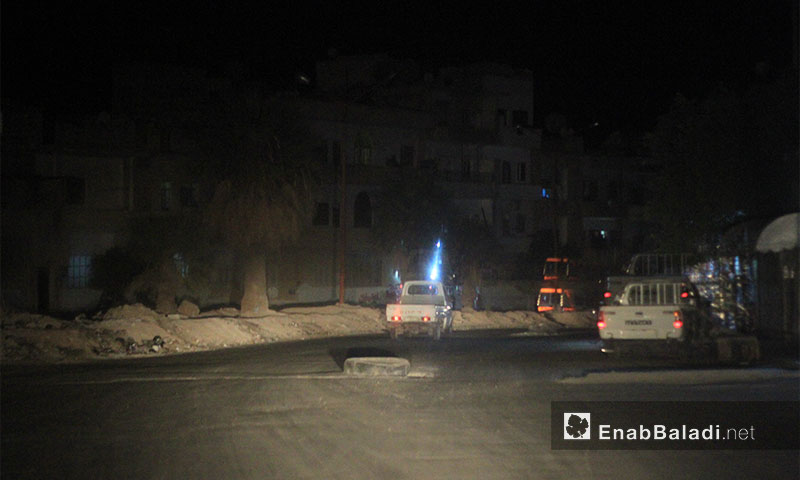 Idlib roads at night - June 2, 2017 (Enab Baladi)