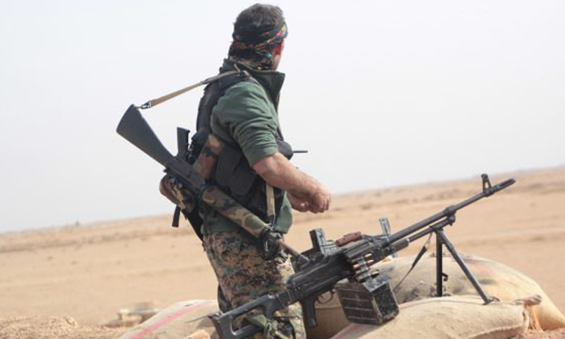 “SDF” fighter during eastern Deir ez-Zor battles – January 2018 (al-Jazeera Storm)