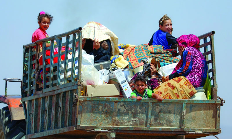 People displaced from rural Daraa