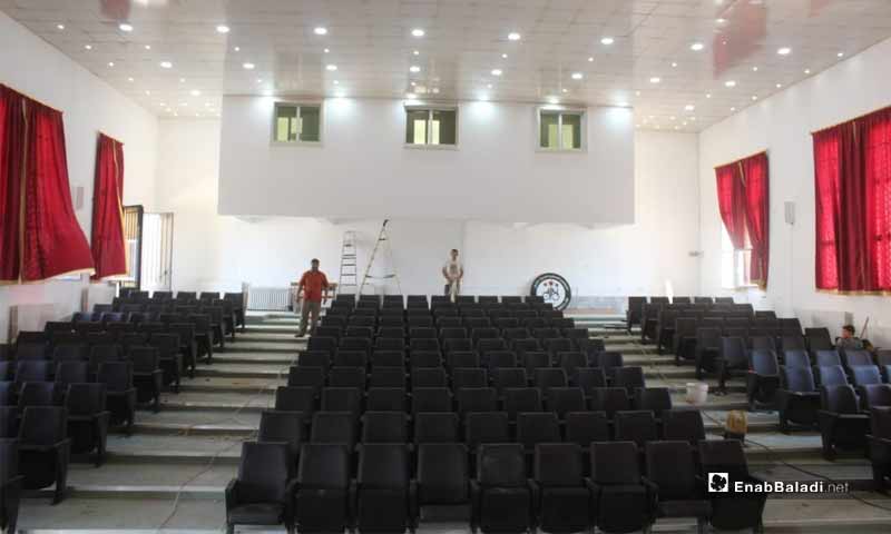The renovation of the Arab Cultural Center in the city of Akhtarin, rural Aleppo (Enab Baladi)
