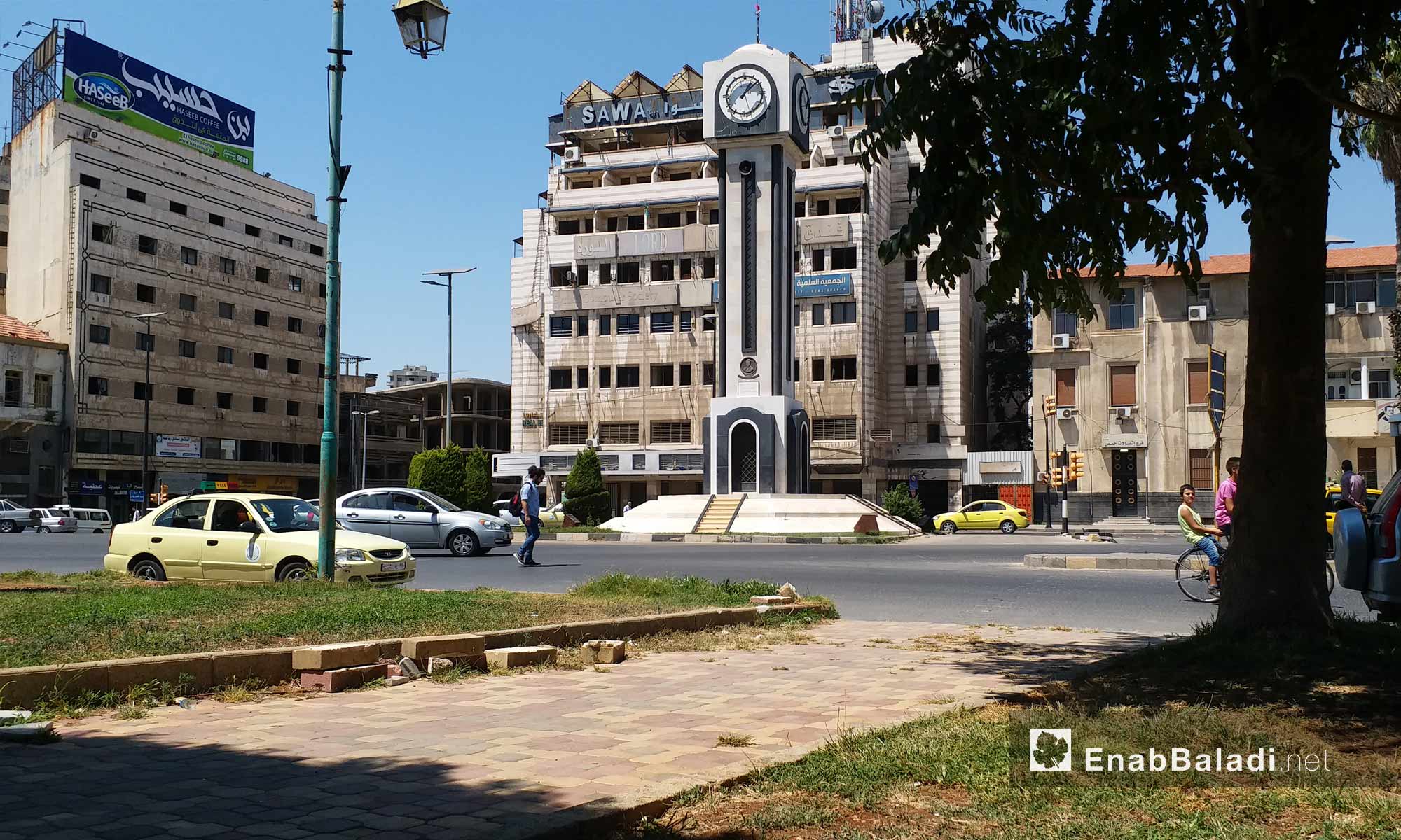 The new clock in the middle of Homs city – August 19, 2018 (Enab Baladi)