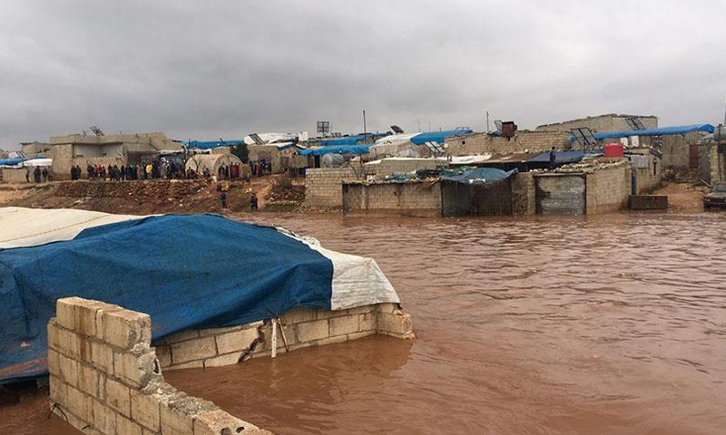 Northern rural Idlib’s camps drowning – December 26, 2018 (Anadolu Agency)             