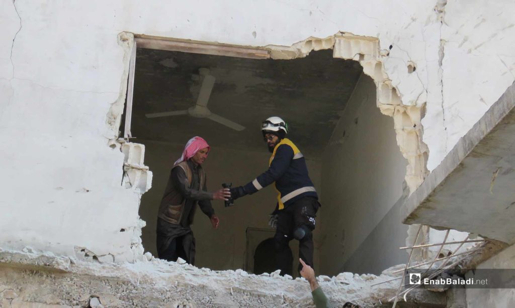 The destruction caused by the shelling of Qalaat al-Madiq, rural Hama - February 18, 2019 (Enab Baladi)