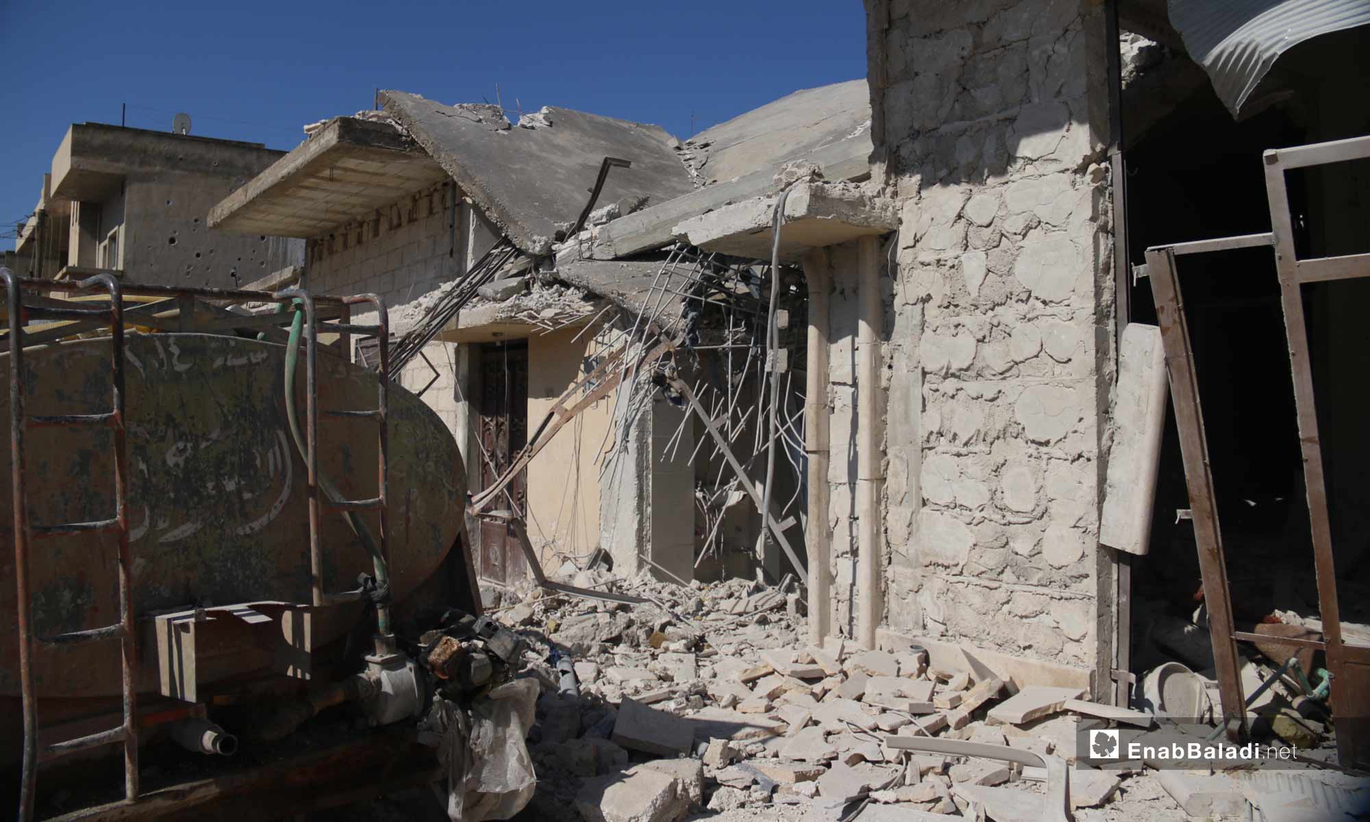 Destruction that Befell the City of Khan Shaykhun due to Shelling, Idlib – February 18, 2019 (Enab Baladi)