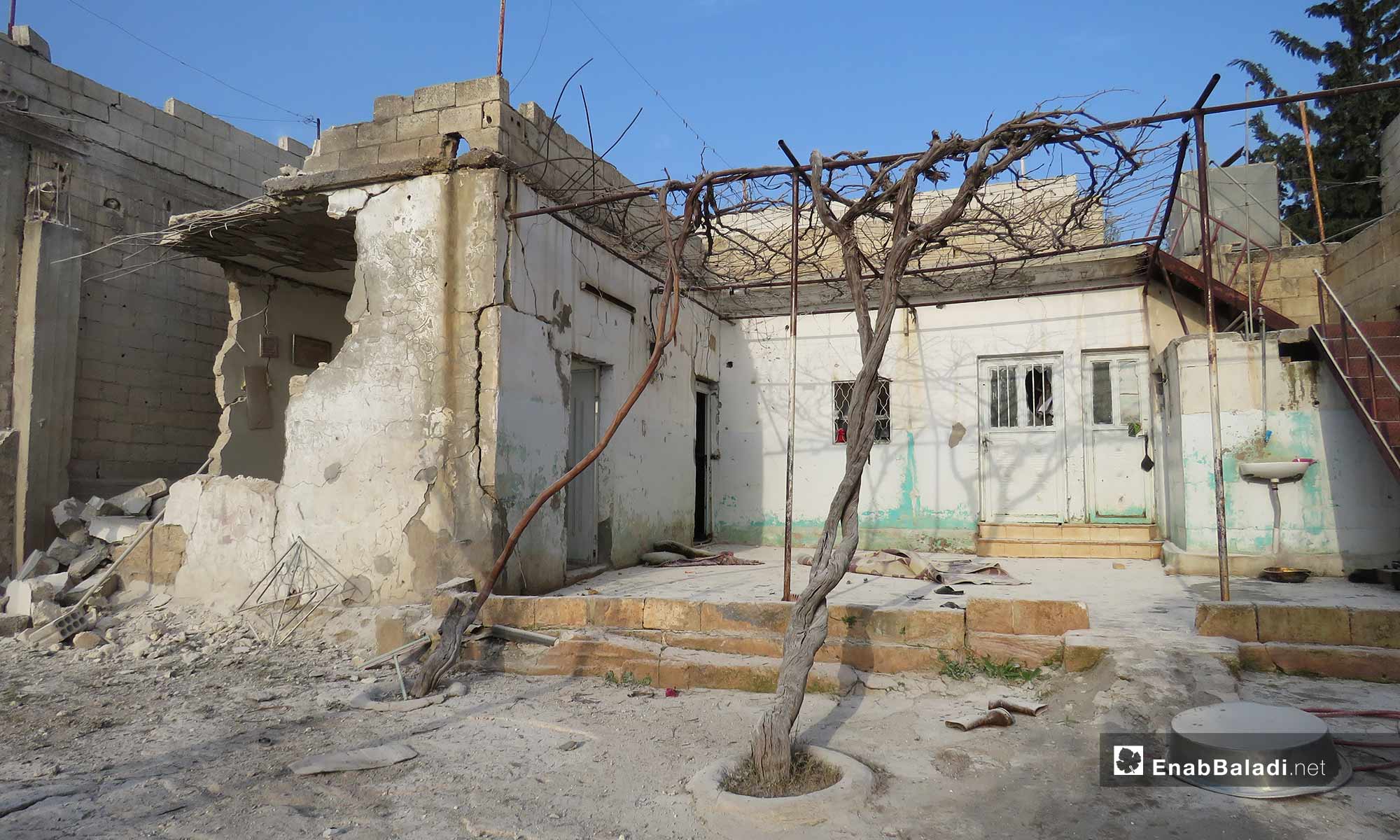 The destruction that befell the town of Kafr Nabudah, rural Hama – February 26, 2019 (Enab Baladi)
