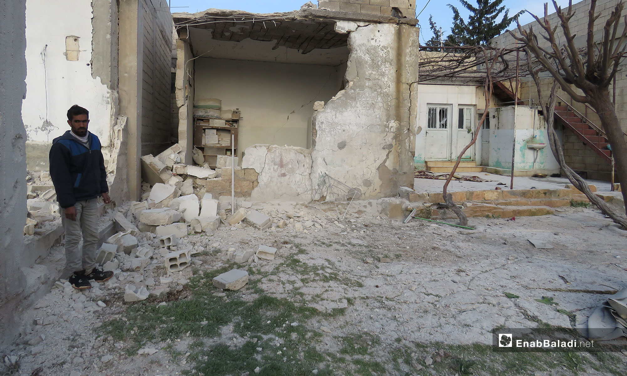 The destruction that befell the town of Kafr Nabudah, rural Hama – February 26, 2019 (Enab Baladi)