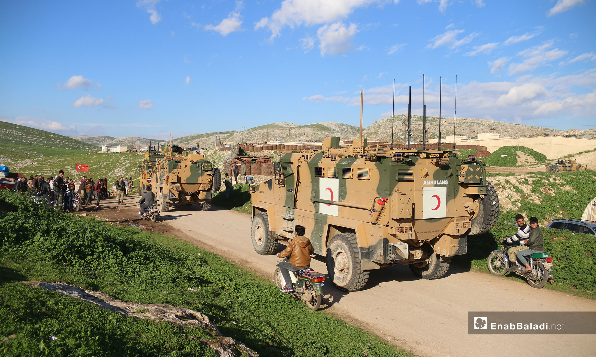 Turkish Army Patrol enters the demilitarized zone in rural Hama – March 18, 2019 (Enab Baladi)