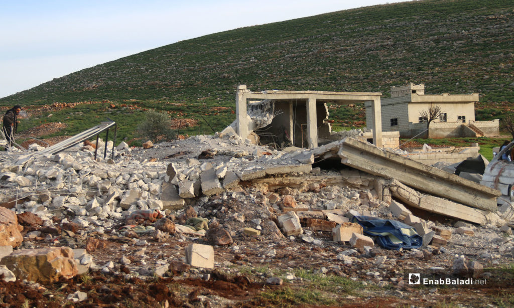 The destruction caused by the shelling in the town of Faqie, southern Idlib - March 21, 2019 (Enab Baladi)