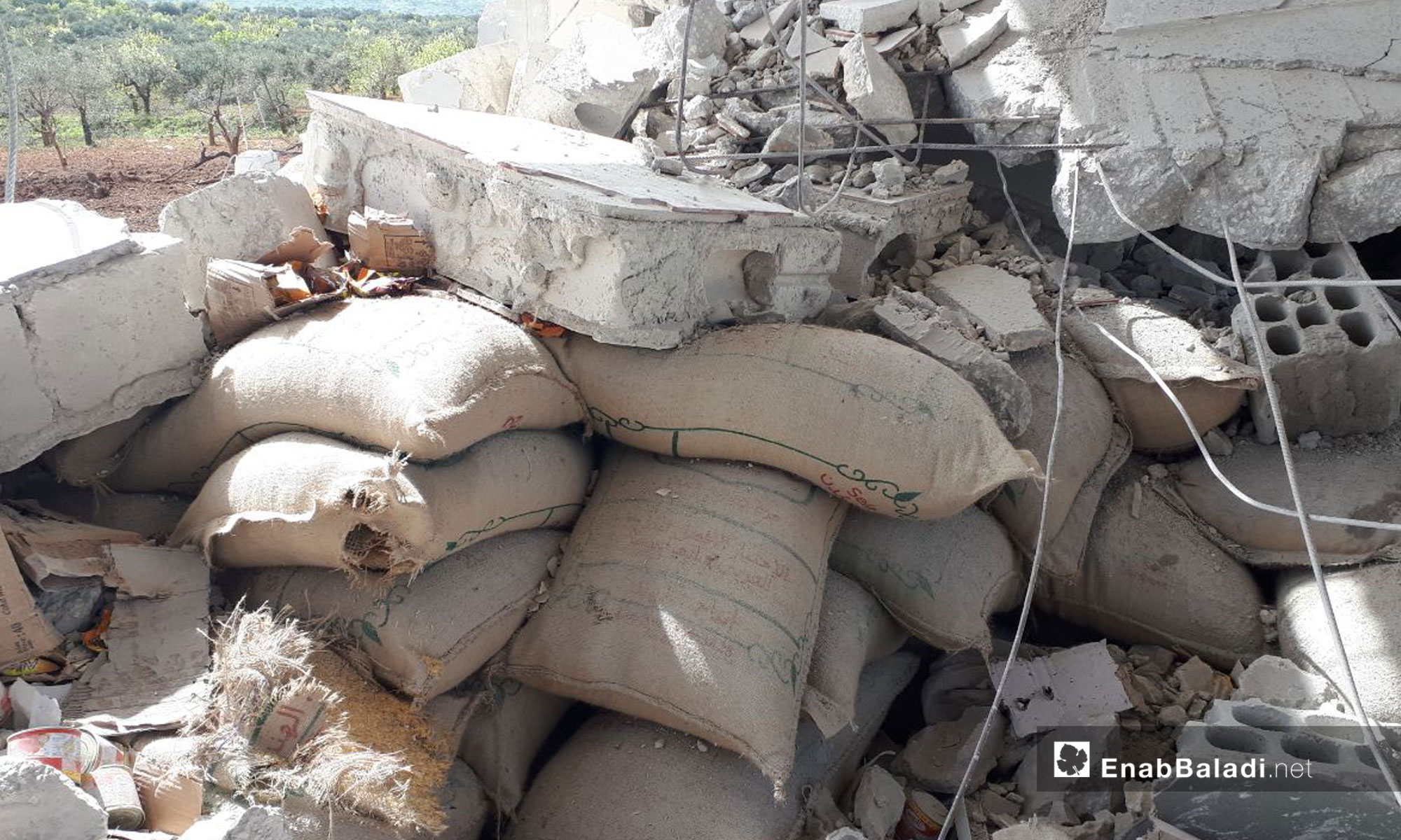 Destruction Caused by Russian Aerial Shelling in the village Urum al-Jawz, Southern rural Idlib, April 14, 2019 (Enab Baladi)